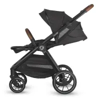 Carucior modular 3in1 Coccolle Aspen Jet Black cu Scoica auto iSize Coccolle Rilax Greystone