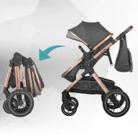 Carucior transformabil 3 in 1 Coccolle Melora - Diamond black																									