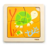 Mini-puzzle din lemn "Broasca Țestoasă"