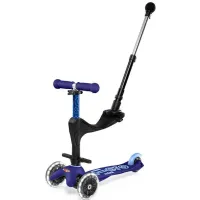 Trotineta Micro Mini 3 in 1 Deluxe Plus LED Blue foto