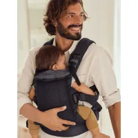 Marsupiu anatomic BabyBjorn Harmony Anthracite, 3D Mesh foto