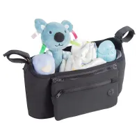 Organizator pentru carucior Petite&Mars Pocket Zip Black foto