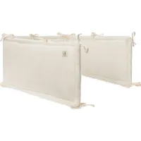 Aparator lateral pentru patut Jollein Cosy Knit Ivory, 180x30 cm foto