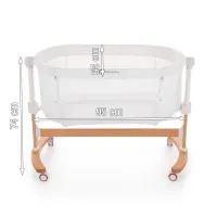 Кроватка co-sleeper 2 в 1 Petite&Mars Glory Mocha Beige