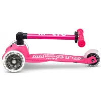 Trotineta pliabila Micro Mini Deluxe Foldable LED Pink foto