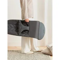 Кресло-шезлонг BabyBjorn Bliss Anthracite, хлопок foto
