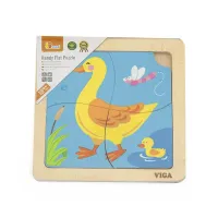 Mini-puzzle din lemn "Rața"