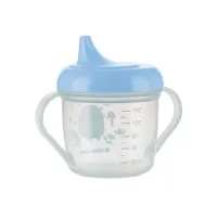 Canuta cu nasuc tare KikkaBoo Forest Party Blue, 150 ml