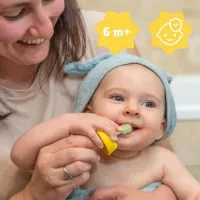 Силиконовая эволюционирующая зубная щетка Badabulle foto