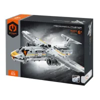 Set de construcție iM Master Mechanical Master - „Avion militar”, 329 piese