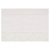 Cearsaf pentru patut Jollein Slub Ivory, 120x150 cm foto