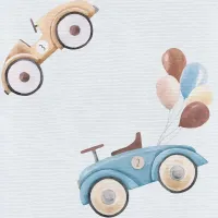 Складной пеленальный коврик Ceba Baby Retro Cars, 60x40 см foto