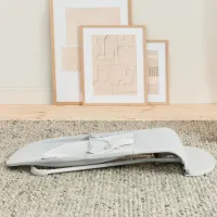 Кресло-шезлонг BabyBjorn Balance Soft Silver/White, Mesh foto