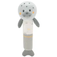 Jucarie de plus cu inel de dentitie KikkaBoo Seally me