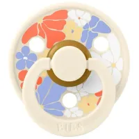 Suzeta rotunda din latex BIBS Studio Colour Flower Child - Ivory (6-18 luni) foto
