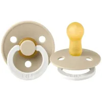 Suzeta rotunda din latex BIBS Vanilla Glow (6-18 luni) foto