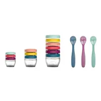 Multi set pentru diversificare Babymoov (3 seturi recipiente + 3 lingurite) foto