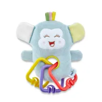 Плюшевая игрушка с прорезывателями для зубов BabyJem Funny Monkey Blue foto