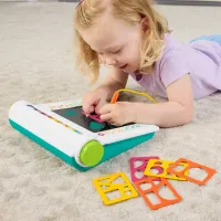Fisher-Price Tablă de desen și scris cu ecran LCD „Învață și desenează”