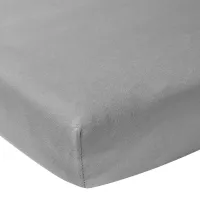 Простыня на резинке Jollein Jersey Storm Grey, 120x60 см