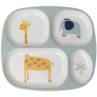 Farfurie compartimentata Premaman Savanna Albastra