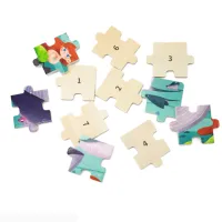 Puzzle din lemn "Universul subacvatic", 24 elem.