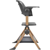 Patut si scaun de masa 2 in 1 KikkaBoo Sleat Me Grey