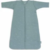 Sac de dormit cu maneci detasabile Jollein Twinkling Sea Green, 90 cm foto