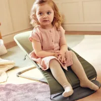 Balansoar BabyBjorn Bliss Dark Green, Bumbac foto