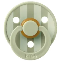 Suzeta rotunda din latex BIBS Studio Colour Stripes - Sage (0-6 luni) foto