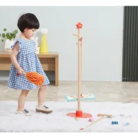 Set de 5 articole pentru menaj, pe suport