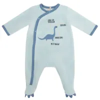Pijama din velvet Premaman Albastra Dinos