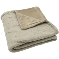 Paturica Jollein Soft Waves Olive Green, 75x100 cm