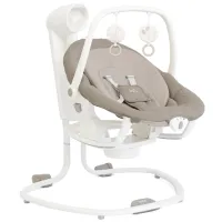 Leagan si balansoar rotativ Joie Serina 2 in 1 Walnut, cu conectare la priza
