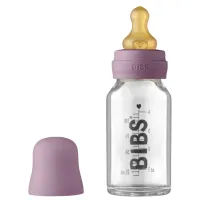 Стеклянная бутылочка BIBS Mauve с латексной соской 0+ месяцев, 110 мл foto