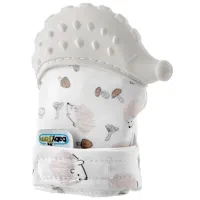 Детские перчатки для прорезывания зубов BabyJem Scratch Gloves Grey foto