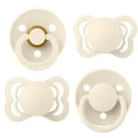 Set 4 suzete BIBS Try-it Collection Ivory (0-6 luni) foto