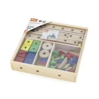 Constructor din lemn cu 53 elem.