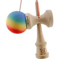 "Kendama X Original", Профессиональная, Flippy, Металлический стержень, Веревка 55 см, Большие Чашки, 7 x 6 x 18 см, градиент
