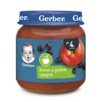 gerber Пюре яблоко-черника (4 м+) 125 гр.