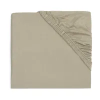 Простыня на резинке Jollein Jersey Olive Green, 120x60 см