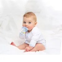 Manusa bebelusi pentru dentitie BabyJem Scratch Gloves Albastra