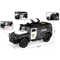 1:16 Jeep de poliție cu inerție (lumini /sunete / ușile se deschid)