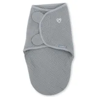Sistem de infasare Ingenuity Swaddle Me Granite din muselina (0-3 luni)