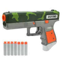 Пистолет Glock Blaster Zone с мягкими патронами (зеленый камуфляж)