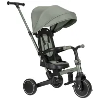 Трёхколёсный велосипед 8 в 1 KikkaBoo Aluma Army Green