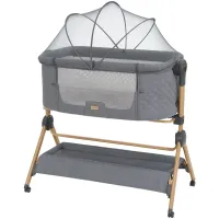 Patut si scaun de masa 2 in 1 KikkaBoo Sleat Me Grey