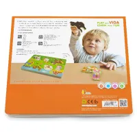 Puzzle tactil Animale de la ferma (cu sunet)