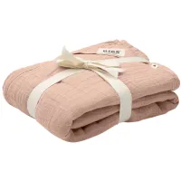 Муслиновое одеяло BIBS Swaddle Blush, 120x120 см foto