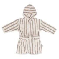 Halatel de baie Jollein Stripe Terry Olive Green GOTS (3-4 ani)